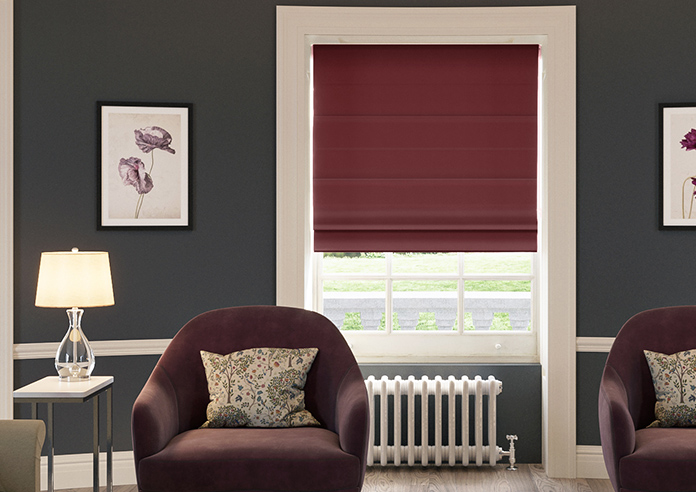 Kyoto Faux Silk, Holly - Motorised Roman Blind - Image 3